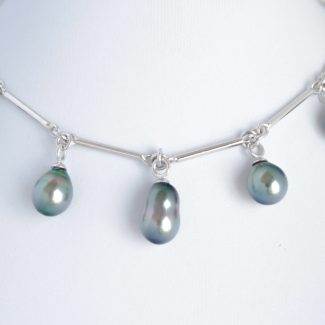 Collier - 5 Perles de Tahiti