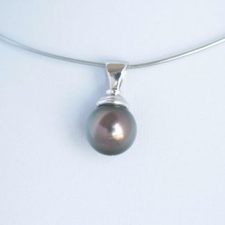 Pendentif Marron - 1 Perle de Tahiti